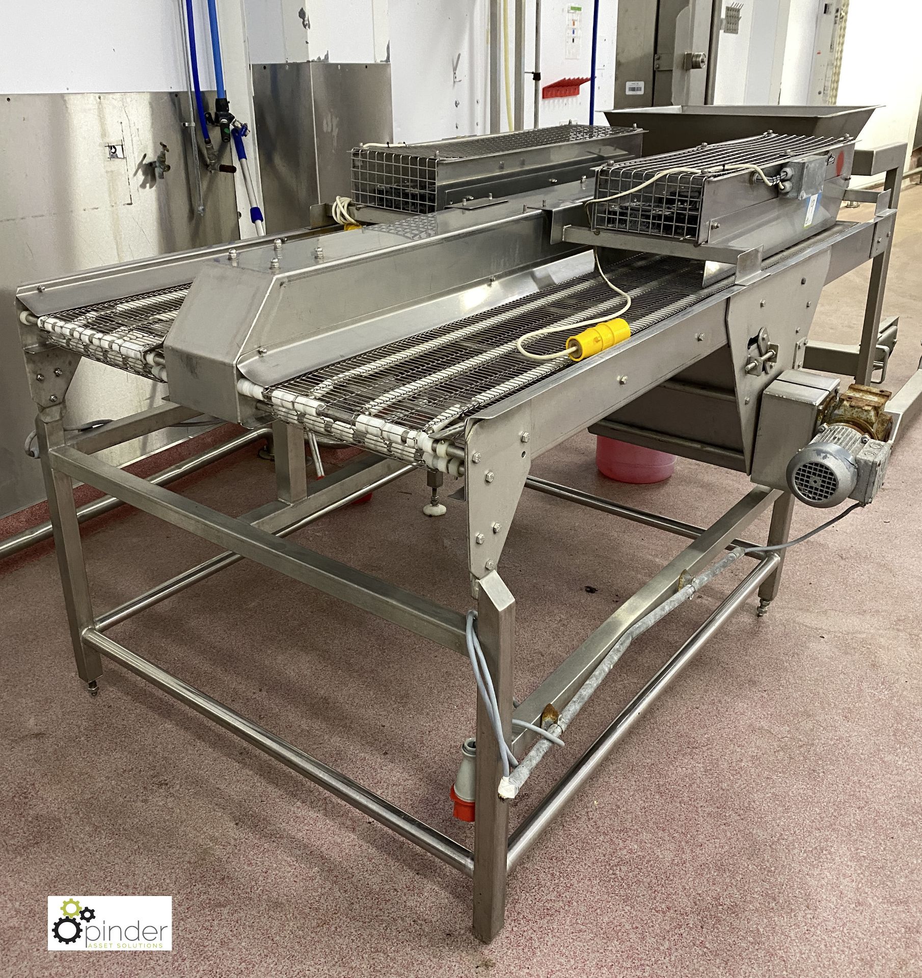 Stainless steel twin lane Cooling Conveyor, 2000mm - Image 2 of 6