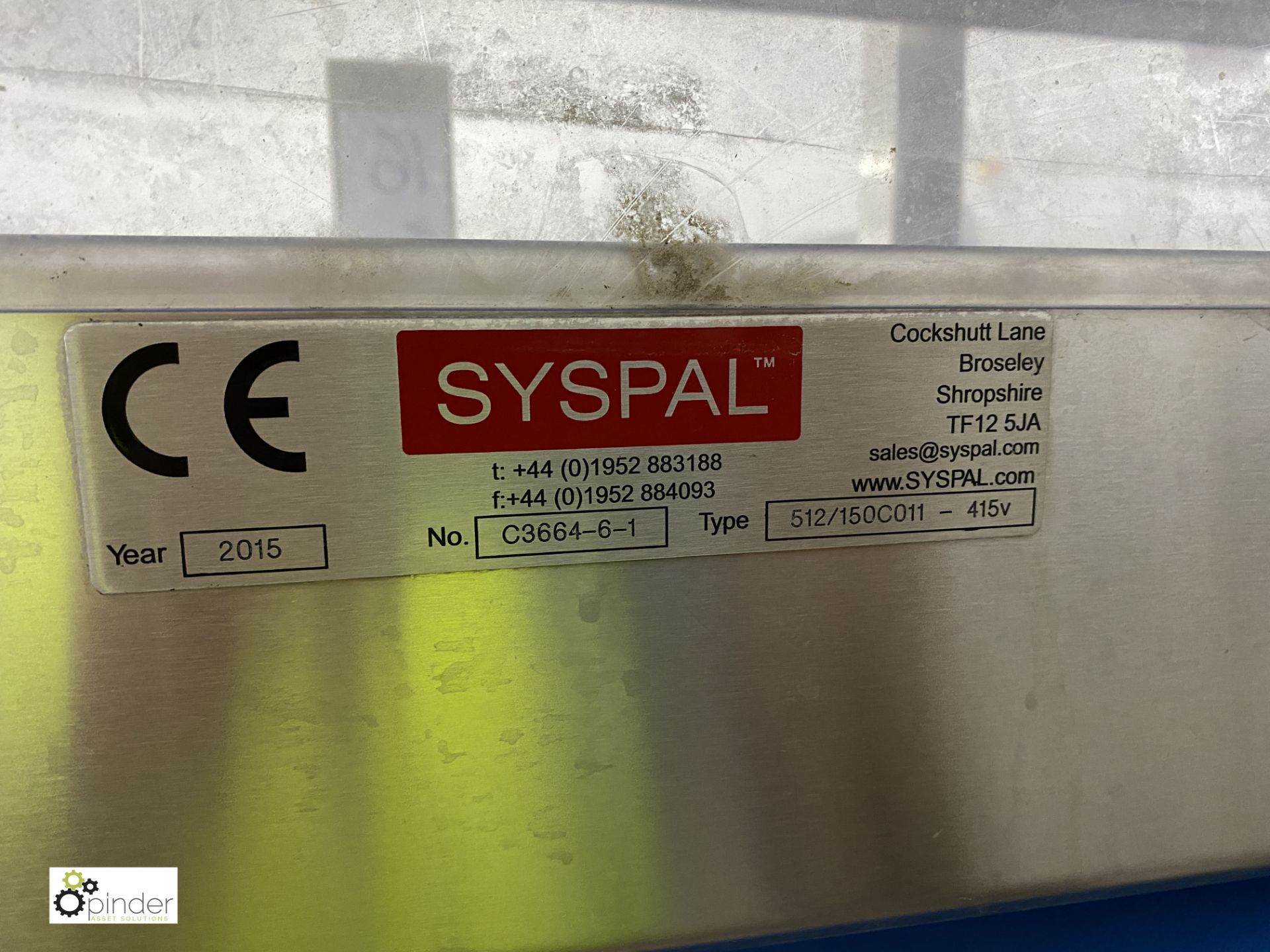 Syspal Type 512/150 C011 stainless steel mobile po - Image 6 of 8