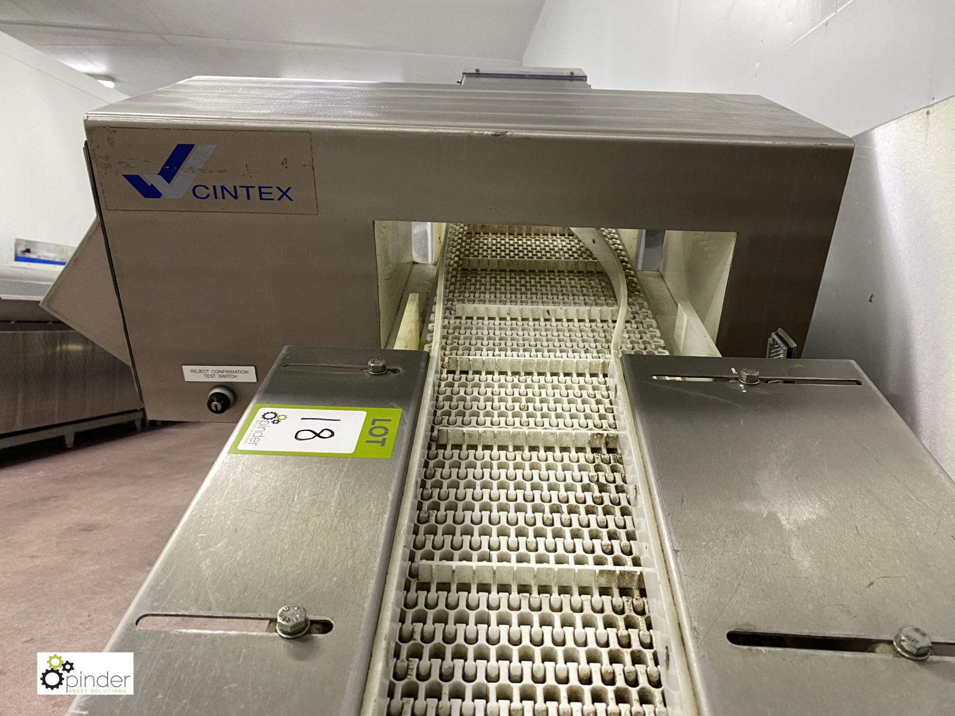 Arnot stainless steel inclined Slat Conveyor, belt - Image 5 of 6