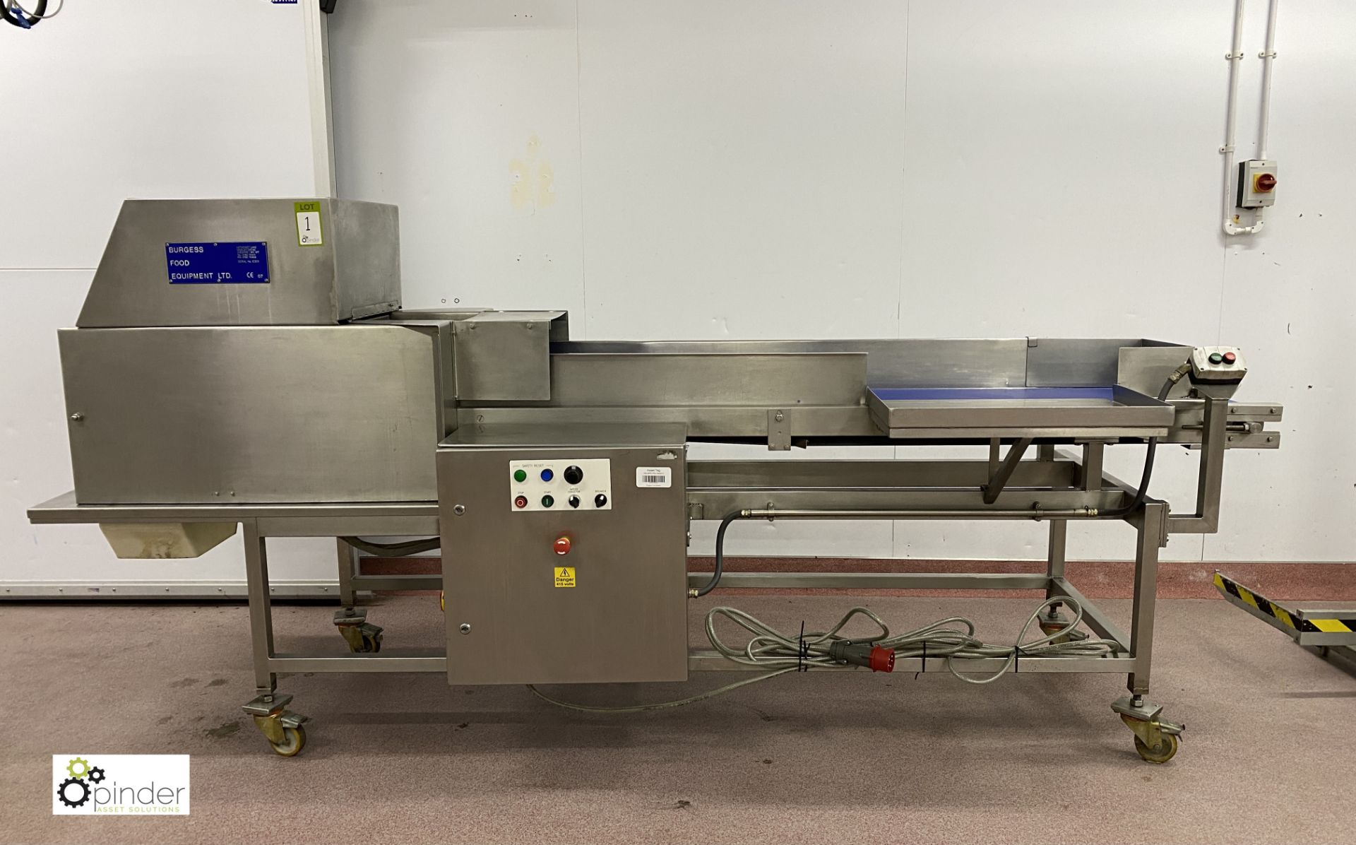 Burgess stainless steel Fruit Breaker, belt width