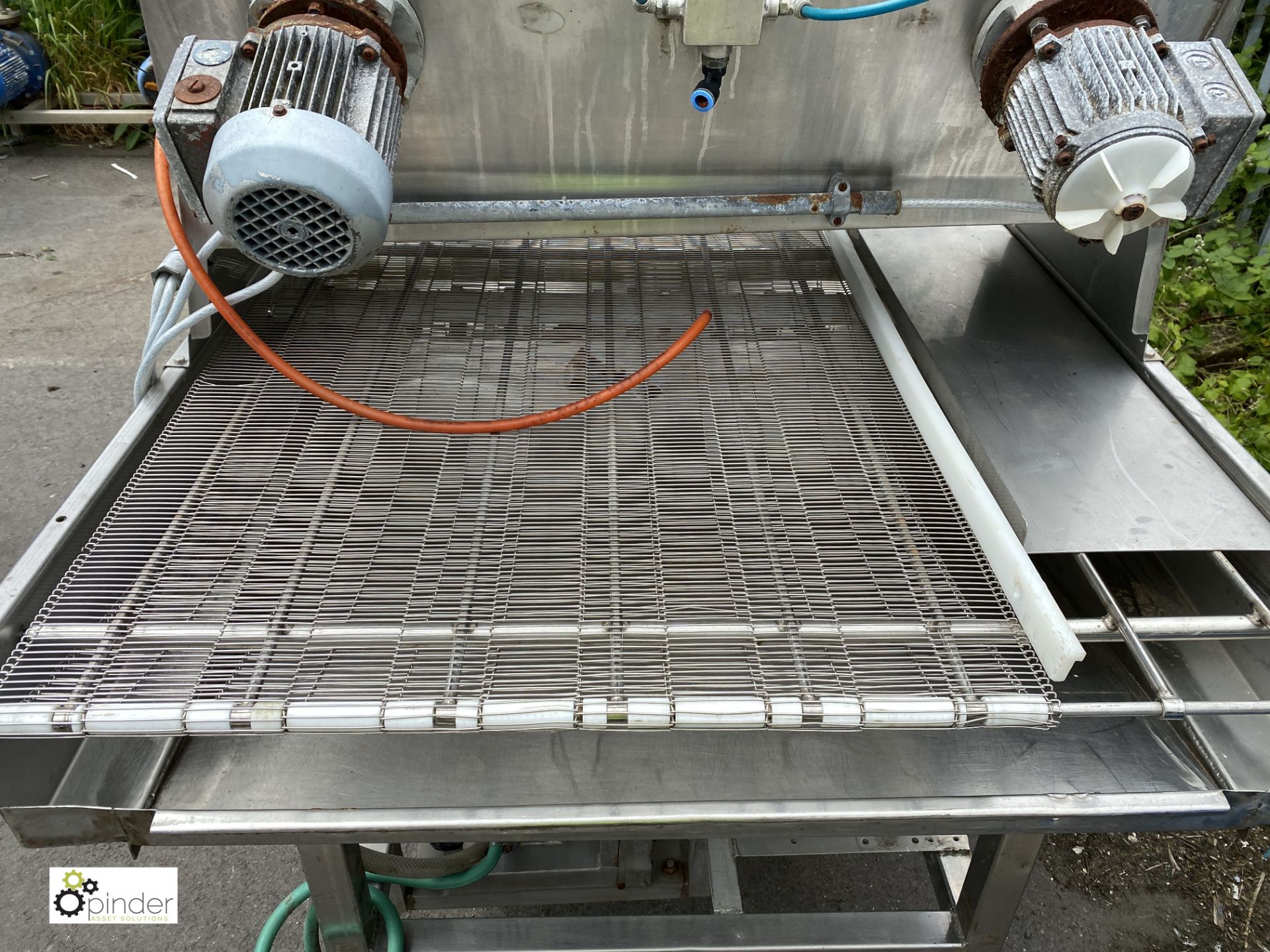 Stainless steel mobile Egg Glazer, 2200mm x 760mm - Image 4 of 6