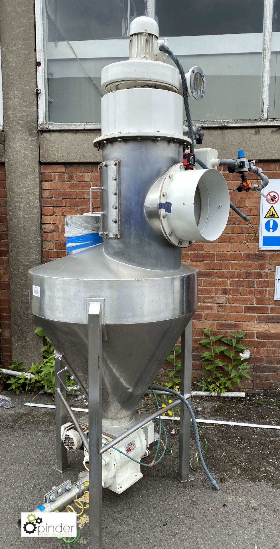 Stainless steel frame mounted Hopper Feed, with Ro - Image 2 of 8