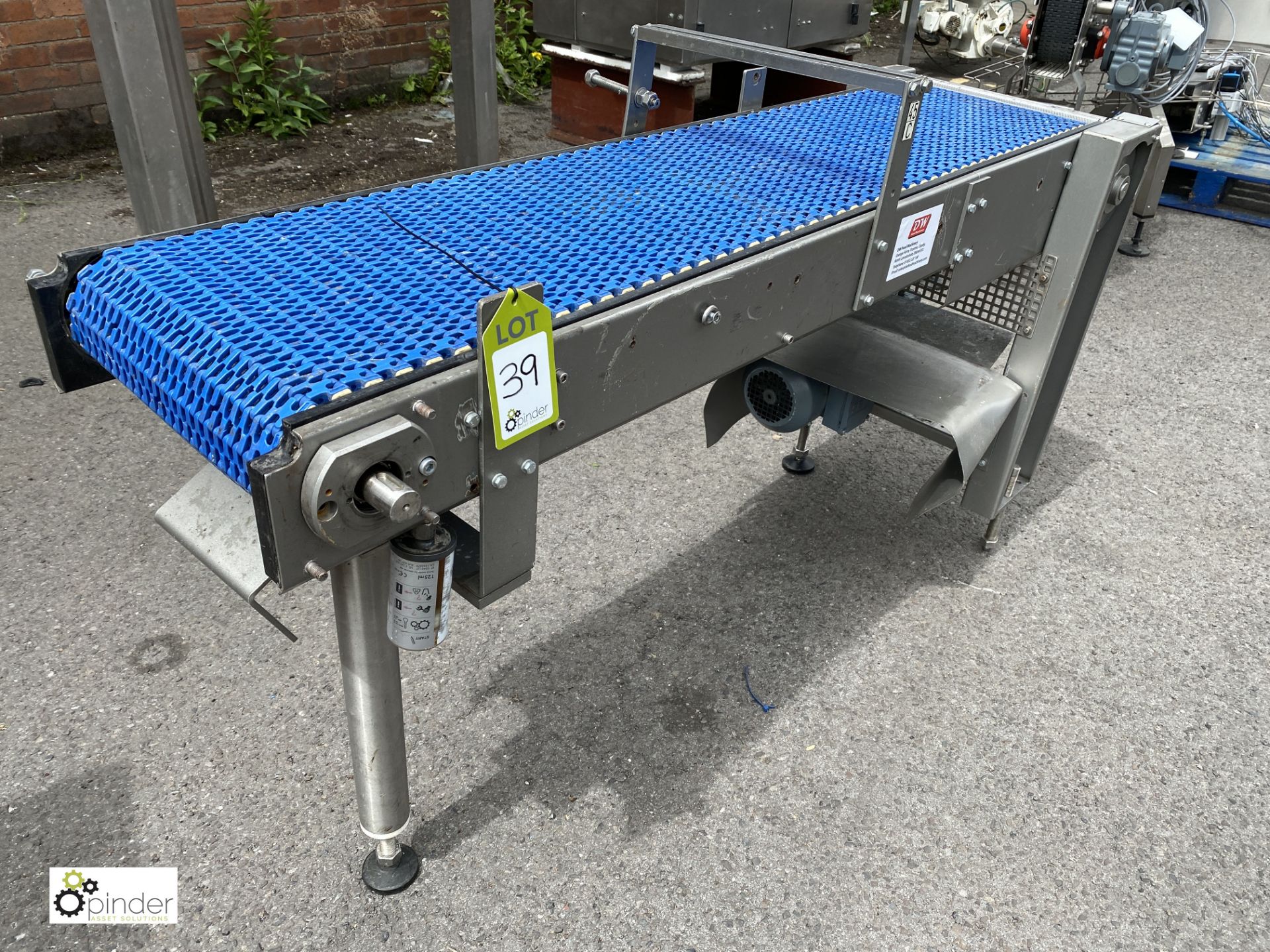 Stainless steel powered Belt Conveyor, 1400mm x 30 - Image 2 of 3