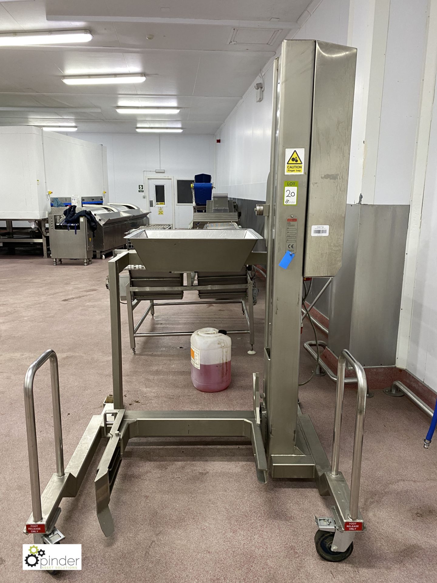 Syspal SCM1008 stainless steel mobile Bin Lift, 30 - Image 2 of 5