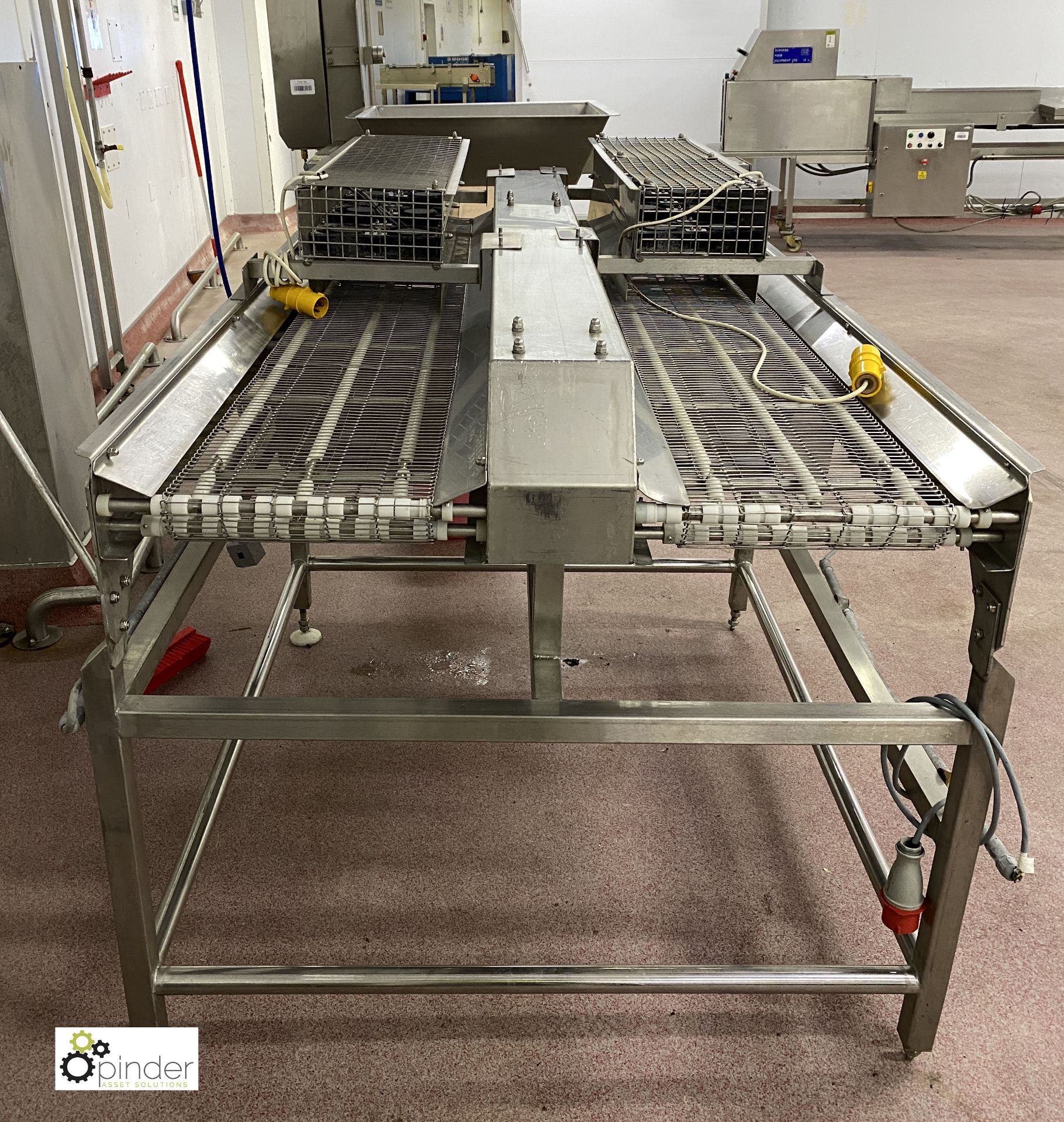 Stainless steel twin lane Cooling Conveyor, 2000mm - Image 3 of 6
