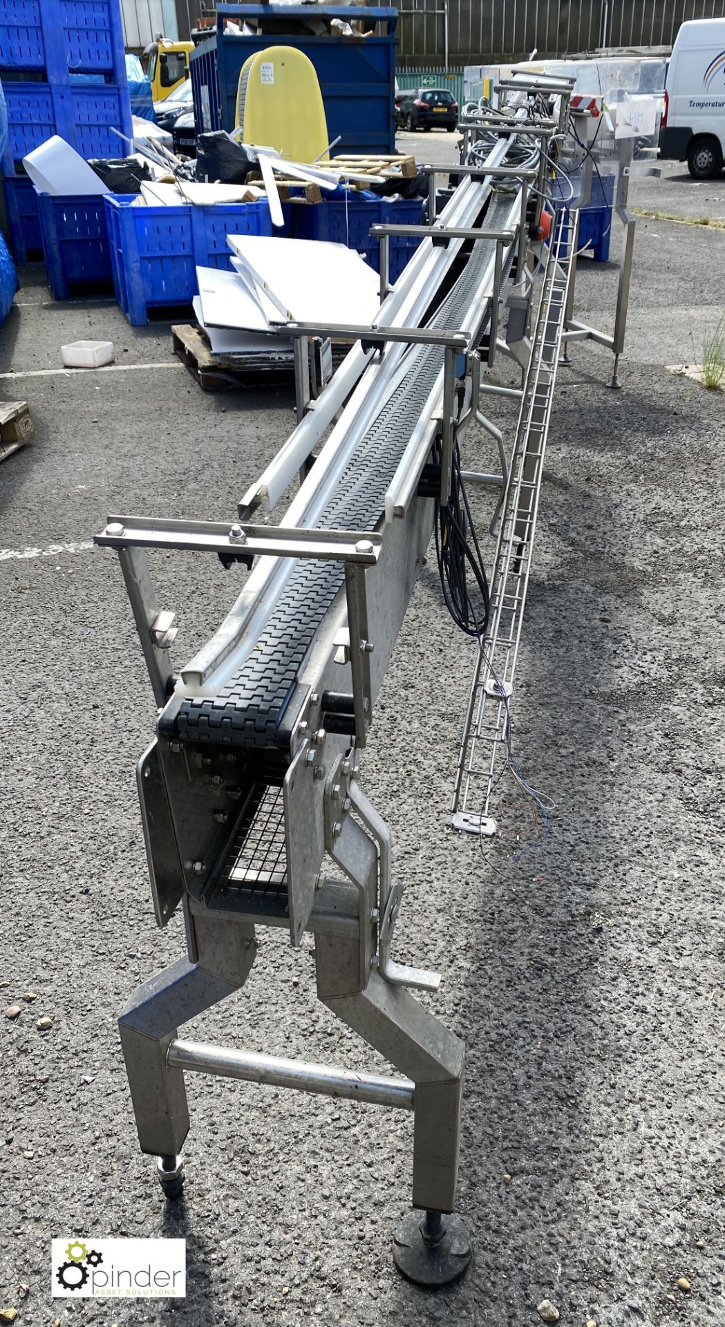 Kensal stainless steel narrow powered Conveyor, 39 - Image 4 of 6