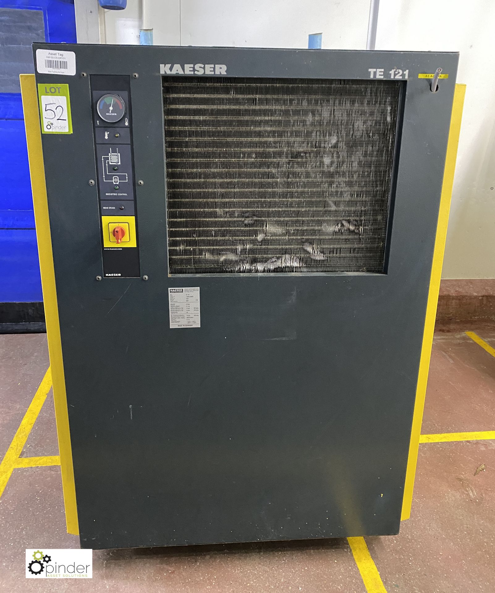 Kaeser TE121 Compressed Air Dryer, working pressure 16bar, year 2007, serial number 1034 ( - Image 2 of 5