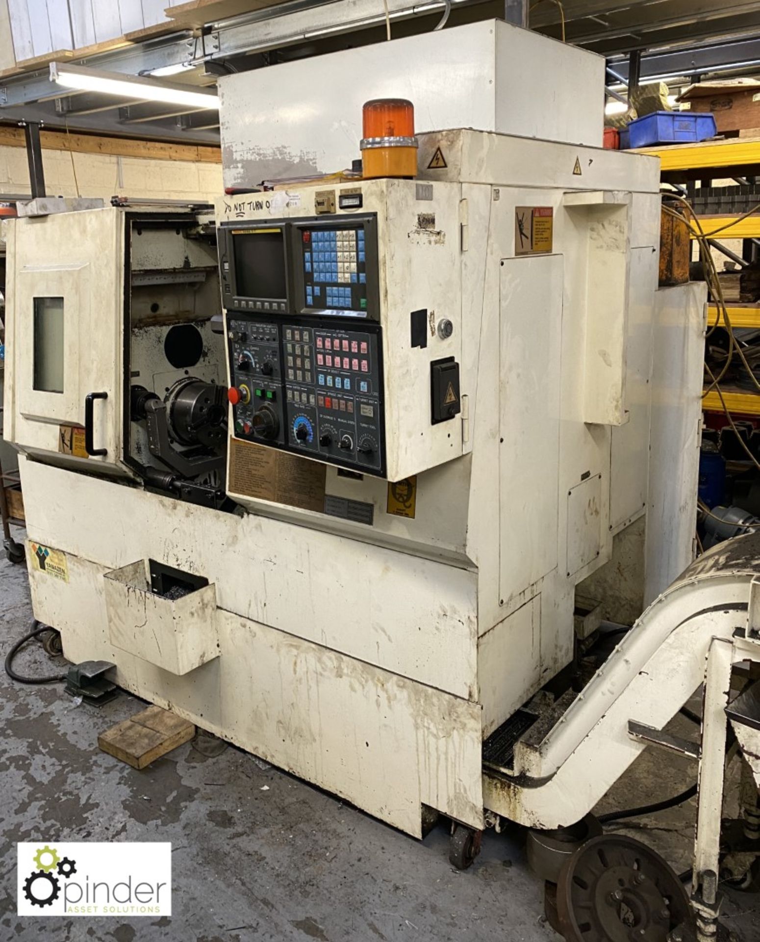 Yamazen Tongtai TNL-85T CNC Lathe, year 1997, serial number 7693, 8in chuck size, 6000 spindle - Image 2 of 20