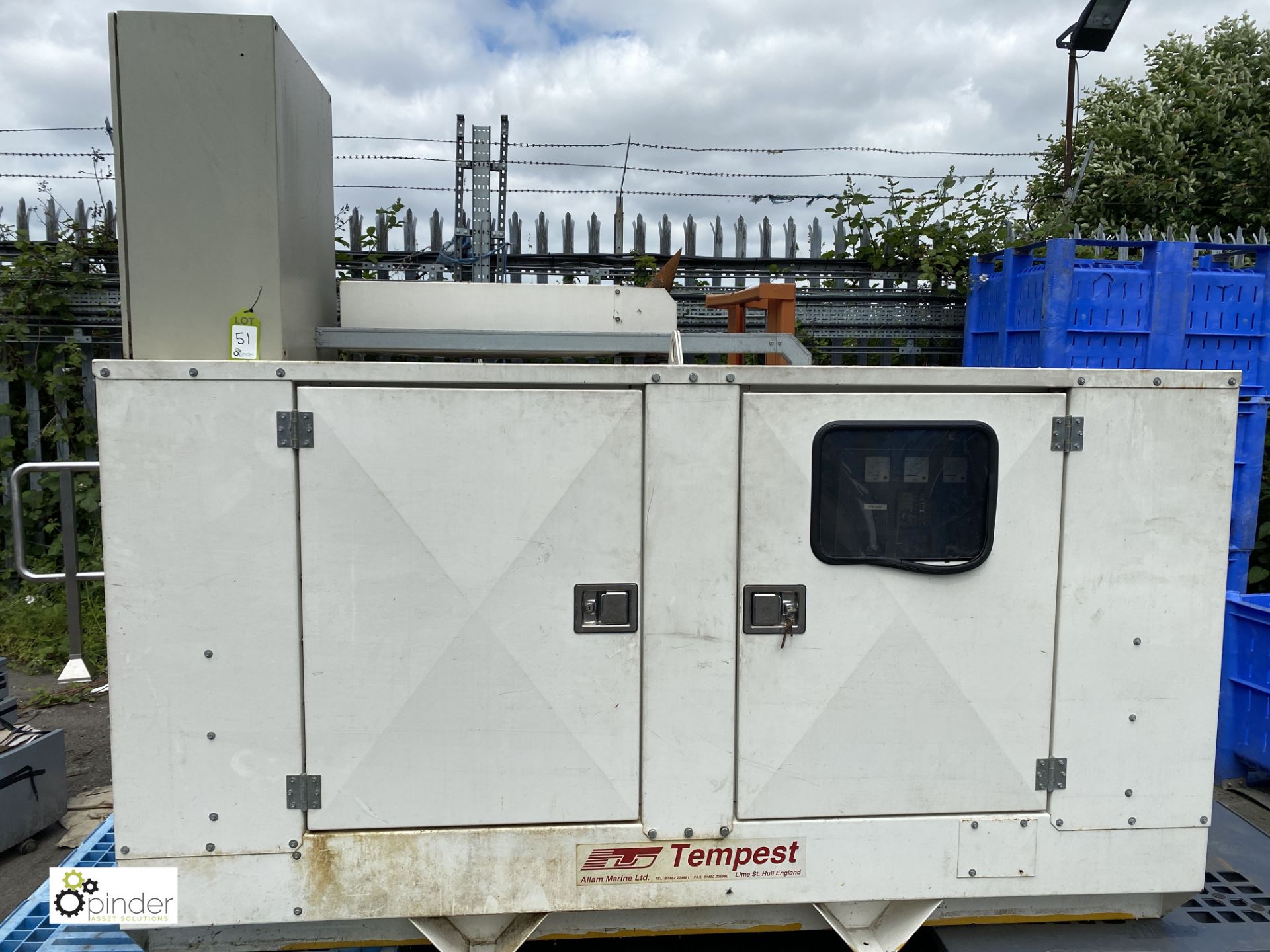 Tempest Containerised Generator with Stamford Alternator, 40kva, 32kw, Perkins 1004g engine,