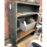 Steel double sided 4-shelf Rack (LOCATION: Sussex Street, Sheffield)