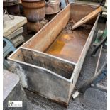 Steel Water Tank, 1840mm x 620mm x 450mm high (LOCATION: Sussex Street, Sheffield)