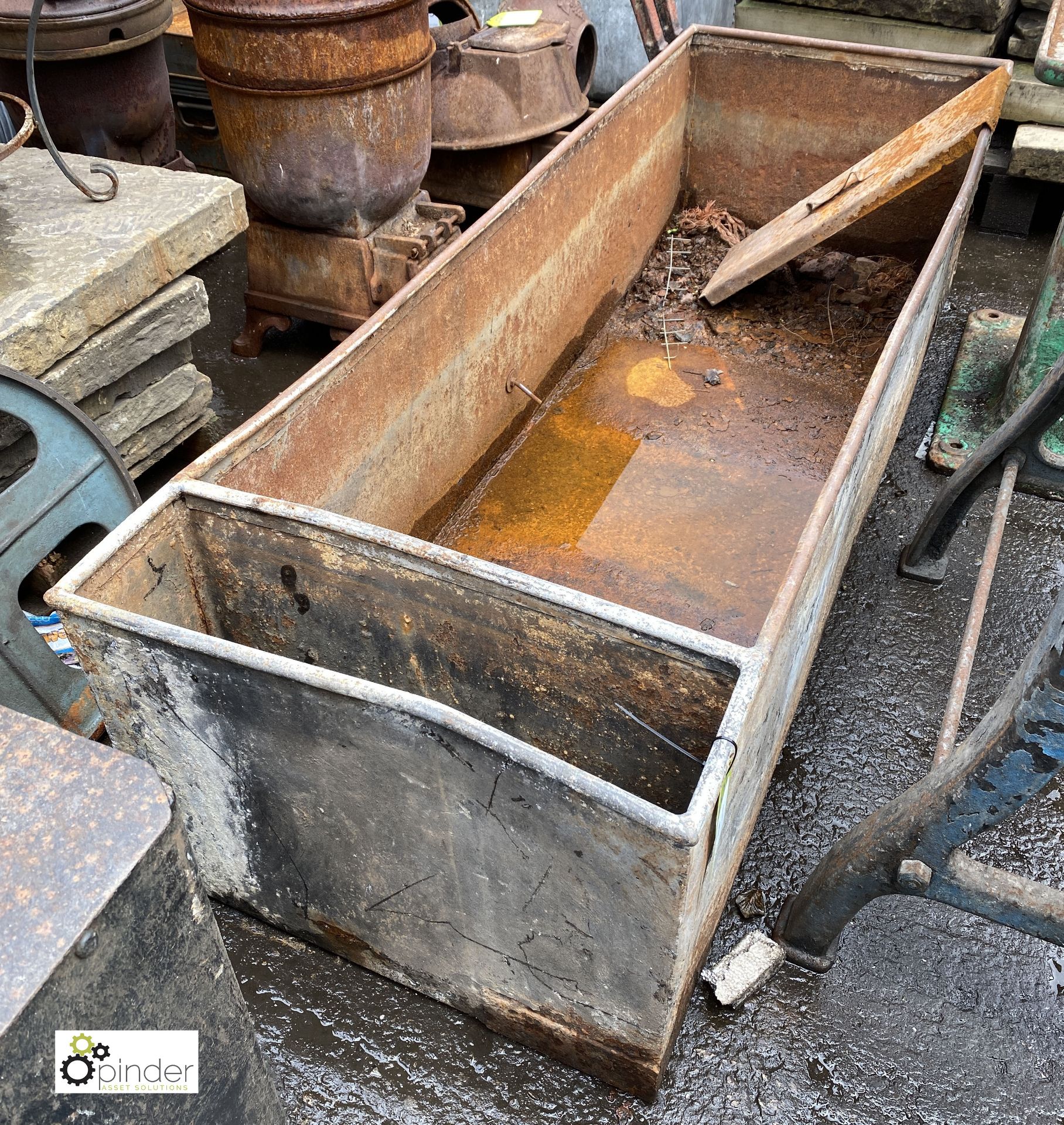 Steel Water Tank, 1840mm x 620mm x 450mm high (LOCATION: Sussex Street, Sheffield)