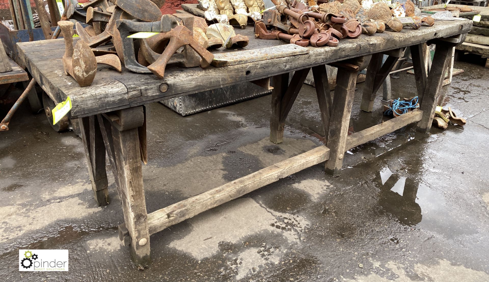 Timber Workbench, 2500mm x 800mm (LOCATION: Sussex Street, Sheffield)