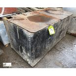 Steel twin lid Water Tank, 1230mm x 630mm x 610mm tall (LOCATION: Sussex Street, Sheffield)