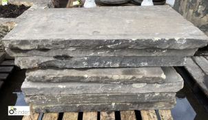 7 various Yorkshire stone Slabs, to pallet (LOCATION: Sussex Street, Sheffield)