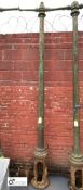 Cast iron Lamp Post, approx. 3000mm tall, base 550mm (LOCATION: Sussex Street, Sheffield)