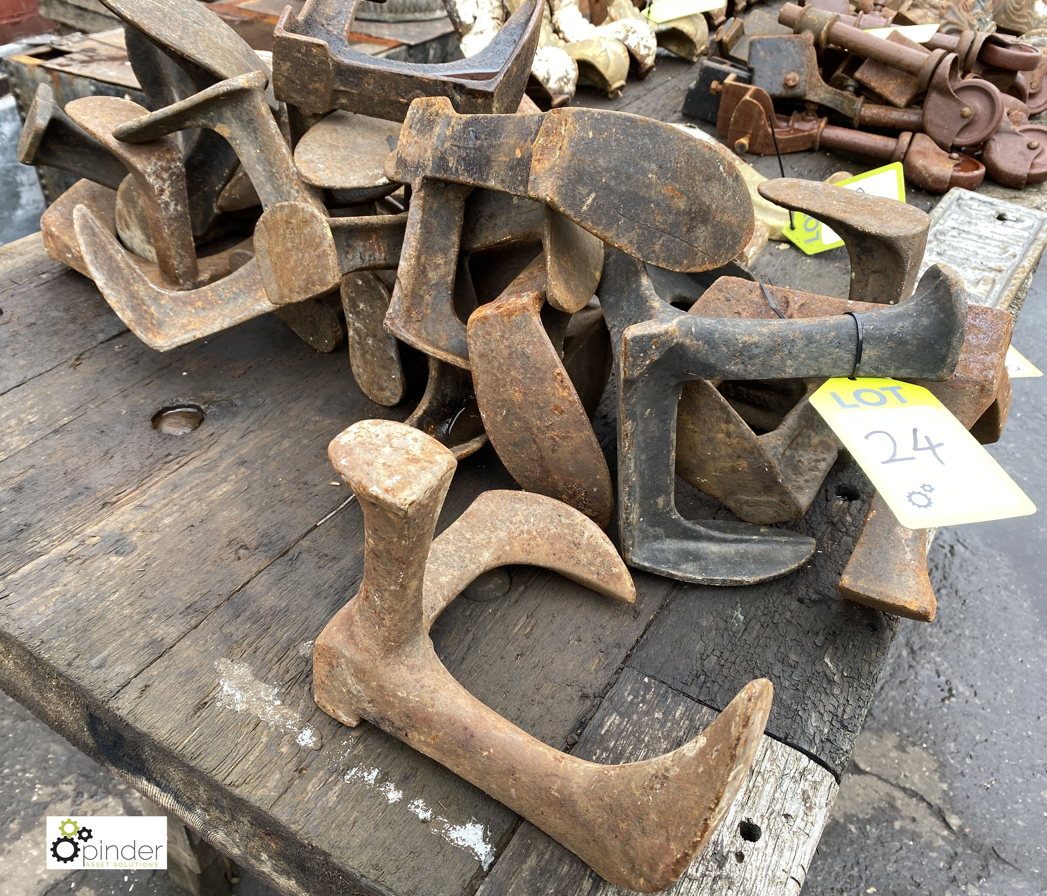 Approx 20 cast iron Cobblers Shoe Lasts (LOCATION: Sussex Street, Sheffield)