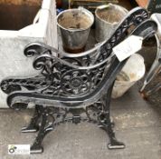 Pair cast iron Bench Ends (LOCATION: Sussex Street, Sheffield)