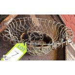 Wire Hanging Basket, 550mm diameter max (LOCATION: Sussex Street, Sheffield)