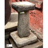 Reconstituted stone Bird Bath, 640mm tall (LOCATION: Sussex Street, Sheffield)