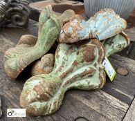 6 cast iron Decorative Feet (LOCATION: Sussex Street, Sheffield)