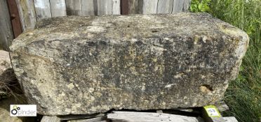Yorkshire stone Block, 1250mm x 620mm x 450mm (LOCATION: Todwick, Sheffield)
