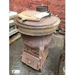 Romesse cast iron Stove, 620mm tall x 440mm diameter (LOCATION: Sussex Street, Sheffield)