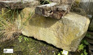 Yorkshire stone Block, 1300mm x 800mm x 420mm (LOCATION: Todwick, Sheffield)