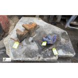 Misshaped stone Slab, approx. 1050mm x 1300mm x 120mm thick (LOCATION: Sussex Street, Sheffield)