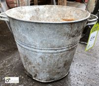 Galvanised Bucket (LOCATION: Sussex Street, Sheffield)