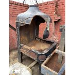 Cast iron Blacksmiths Forge, 900mm x 900mm x 1750mm high (LOCATION: Sussex Street, Sheffield)