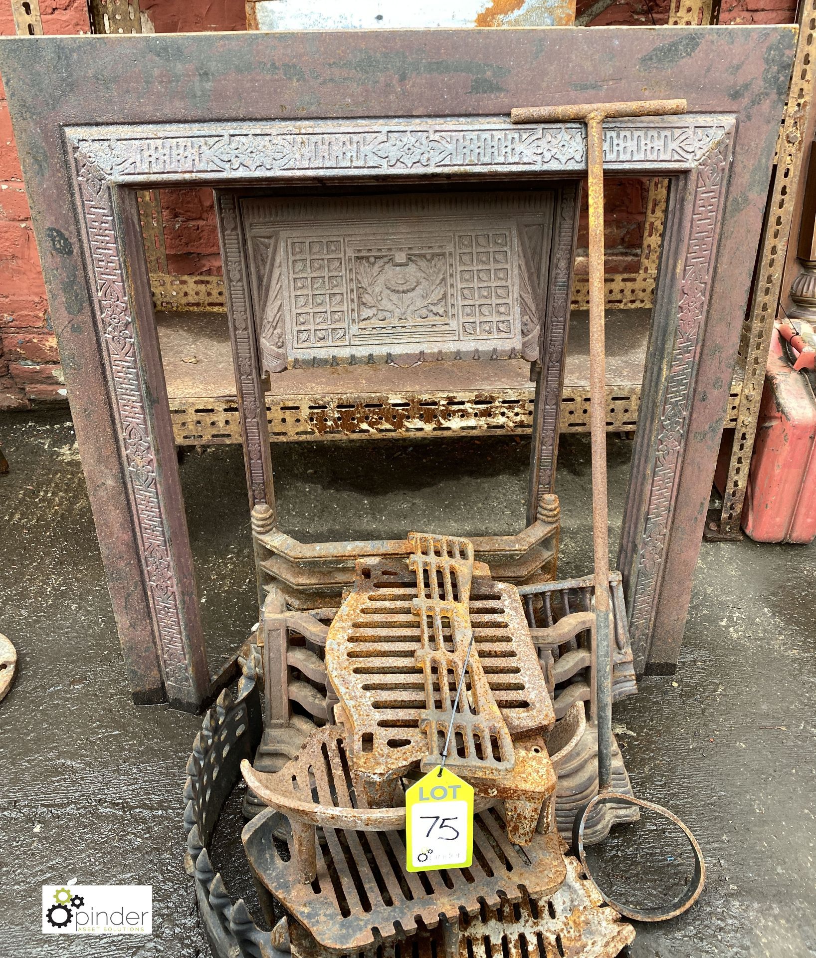 2 cast iron Fire Surrounds and various Dog Grates (LOCATION: Sussex Street, Sheffield) - Image 2 of 4