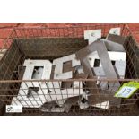 Quantity aluminium Sign Letters (LOCATION: Sussex Street, Sheffield)