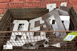 Quantity aluminium Sign Letters (LOCATION: Sussex Street, Sheffield)