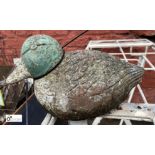 Reconstituted stone Figure of a mallard duck, approx. 250mm long (LOCATION: Sussex Street,