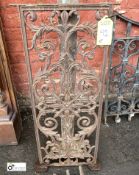 Cast iron decorative Panel, 980mm x 385mm (LOCATION: Sussex Street, Sheffield)