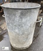 Regina galvanised Bin, 1972, 470mm diameter x 640mm high (LOCATION: Sussex Street, Sheffield)