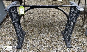 Cast iron decorative Table Frame, 1000mm wide x 420mm x 700mm high (LOCATION: Todwick, Sheffield)