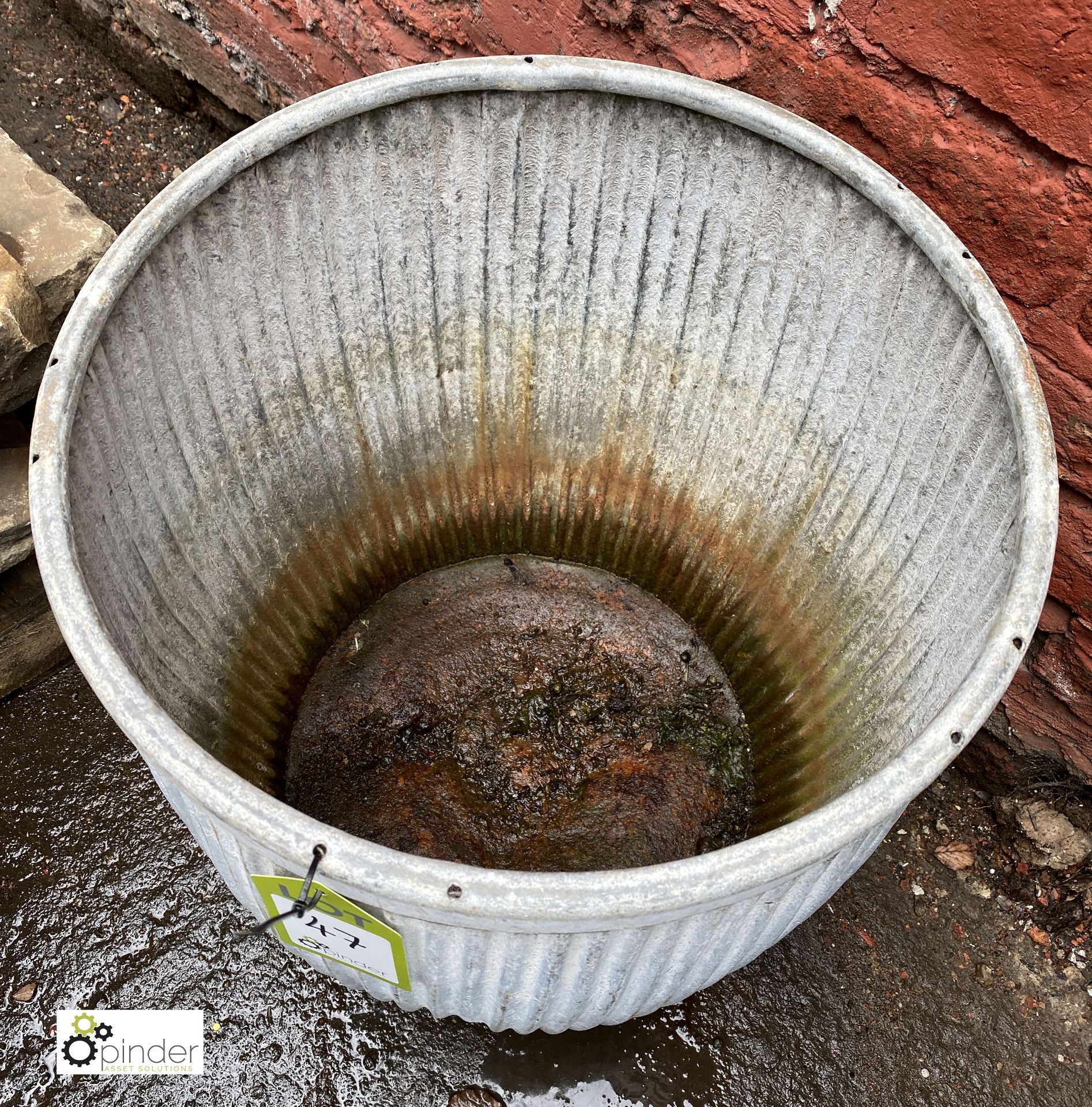 Galvanised Dolly Tub, 440mm diameter x 500mm tall (LOCATION: Sussex Street, Sheffield) - Image 2 of 2