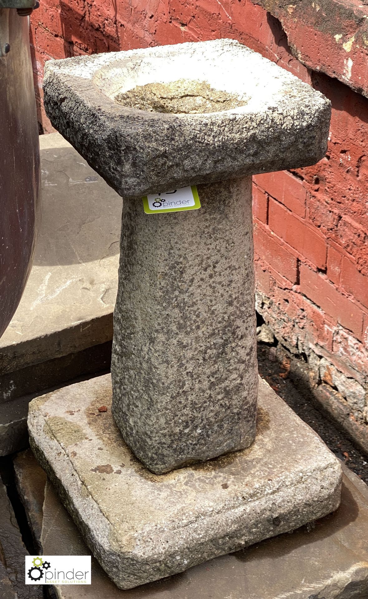 Reconstituted stone Bird Bath, 640mm tall (LOCATION: Sussex Street, Sheffield) - Image 2 of 4