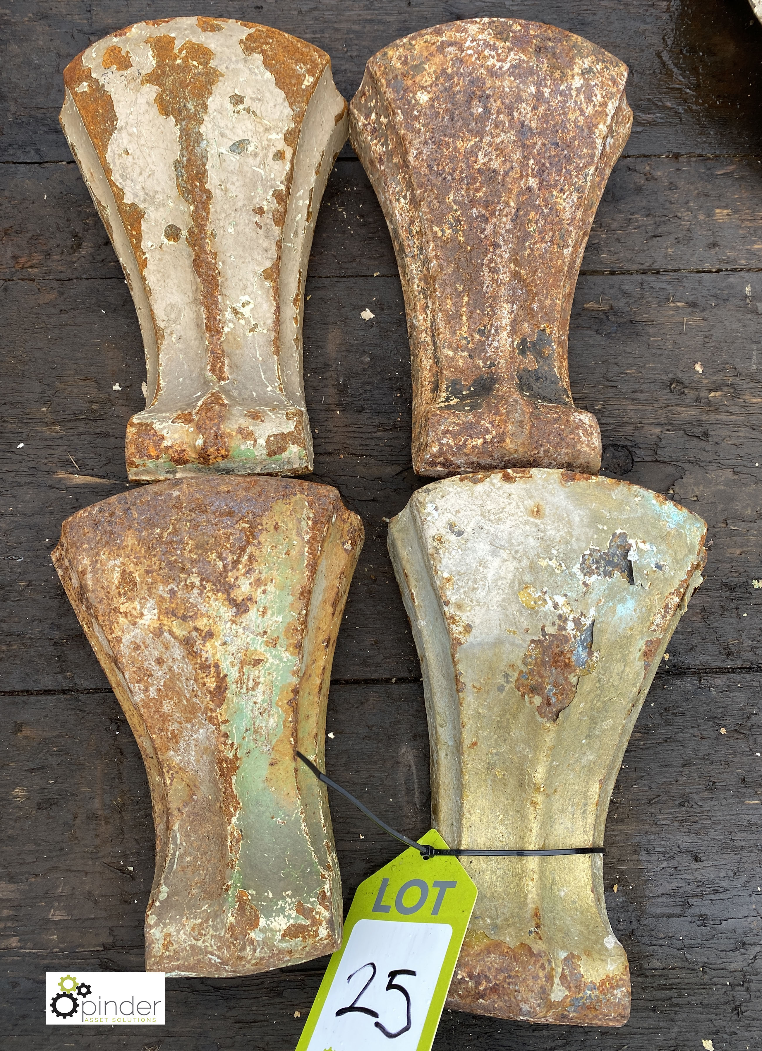 4 cast iron Feet (LOCATION: Sussex Street, Sheffield)