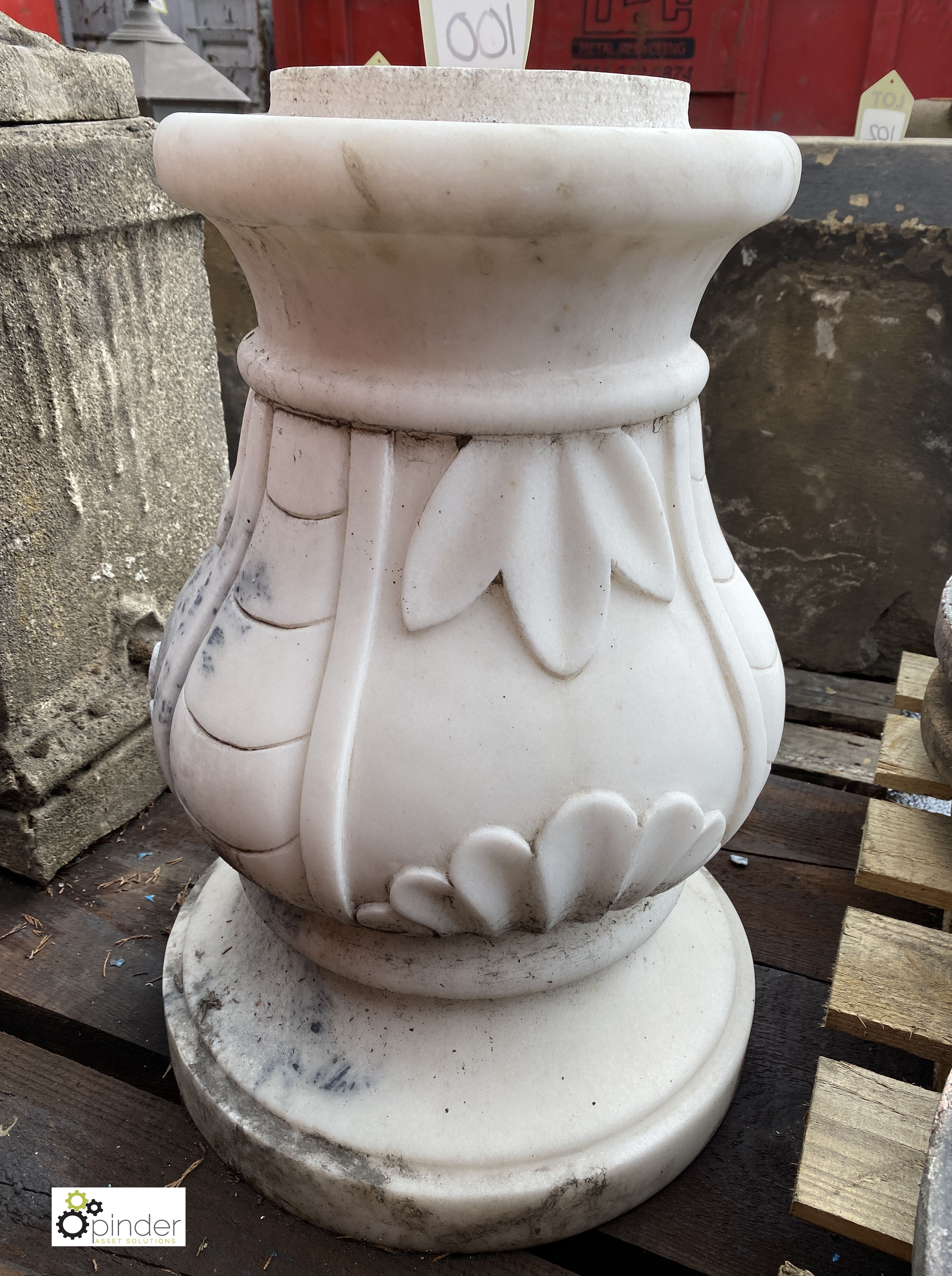 Marble Column Base, 580mm tall (LOCATION: Sussex Street, Sheffield) - Image 3 of 3