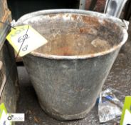 Galvanised Bucket (LOCATION: Sussex Street, Sheffield)