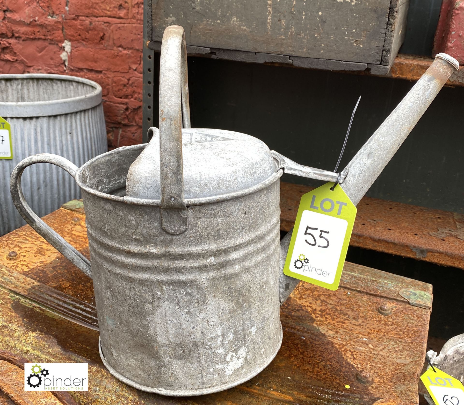 Apex galvanised Watering Can (LOCATION: Sussex Street, Sheffield)