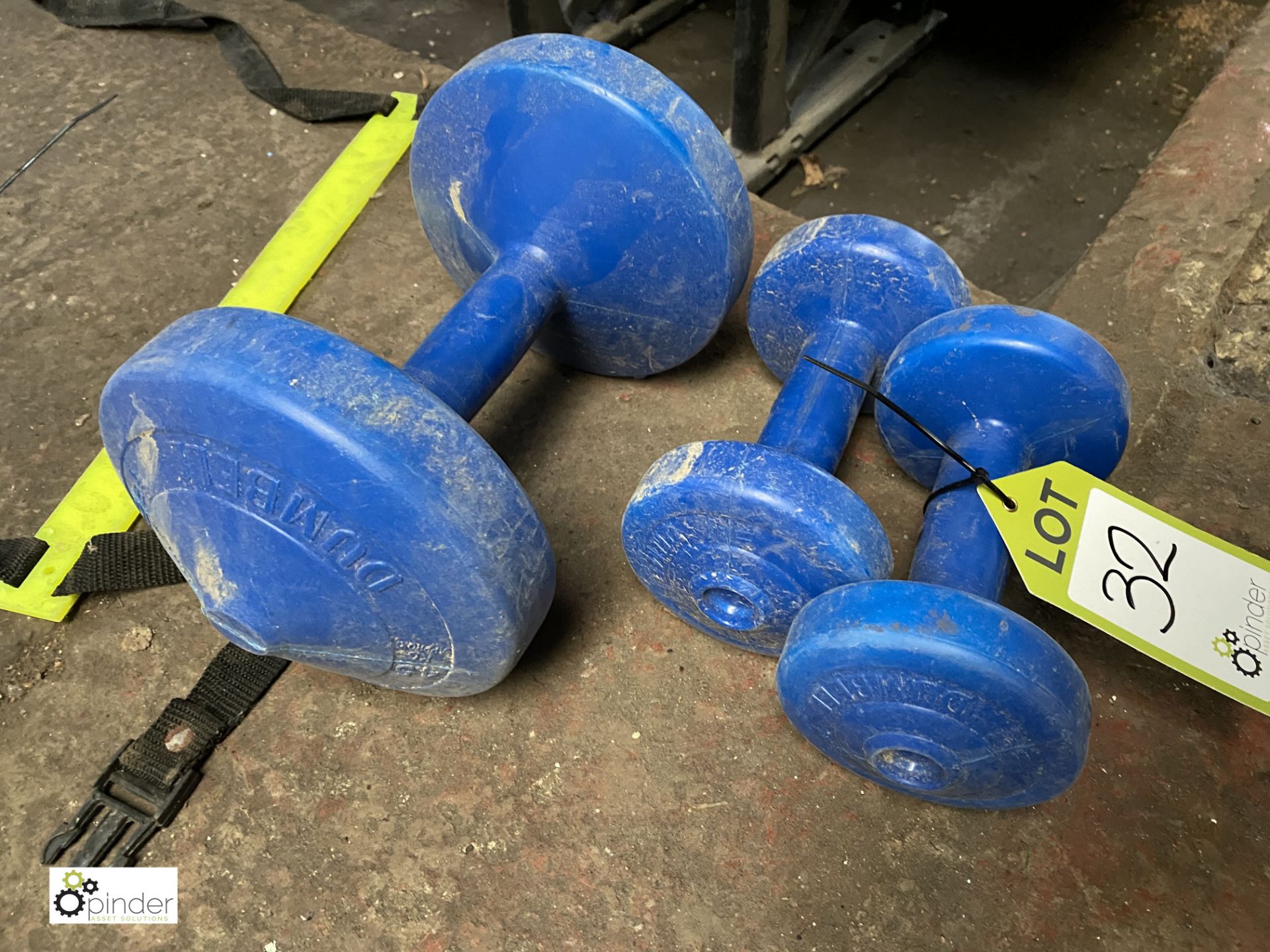 3 various Dumbbells - Image 2 of 2