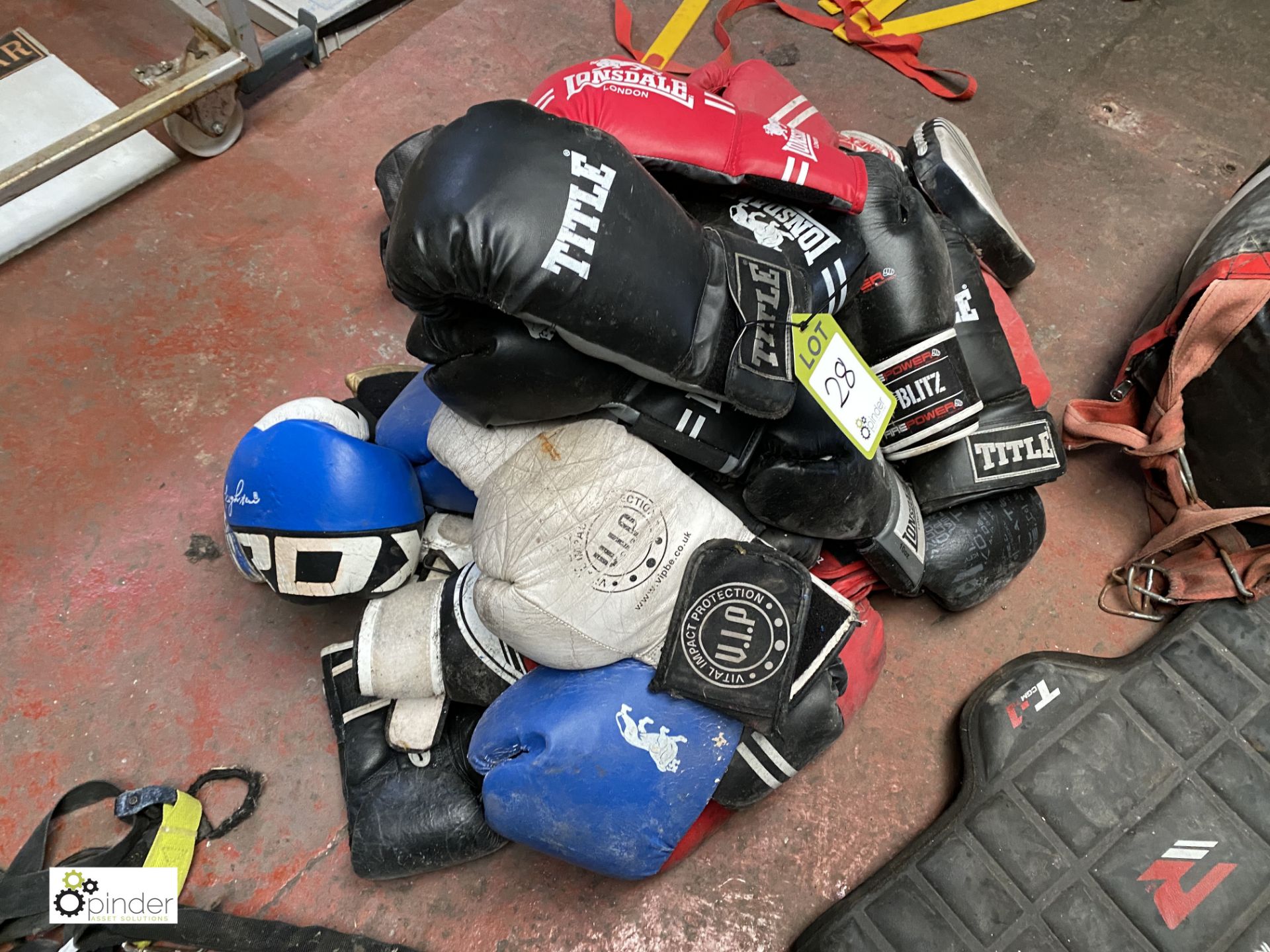 Quantity Boxing Gloves, etc