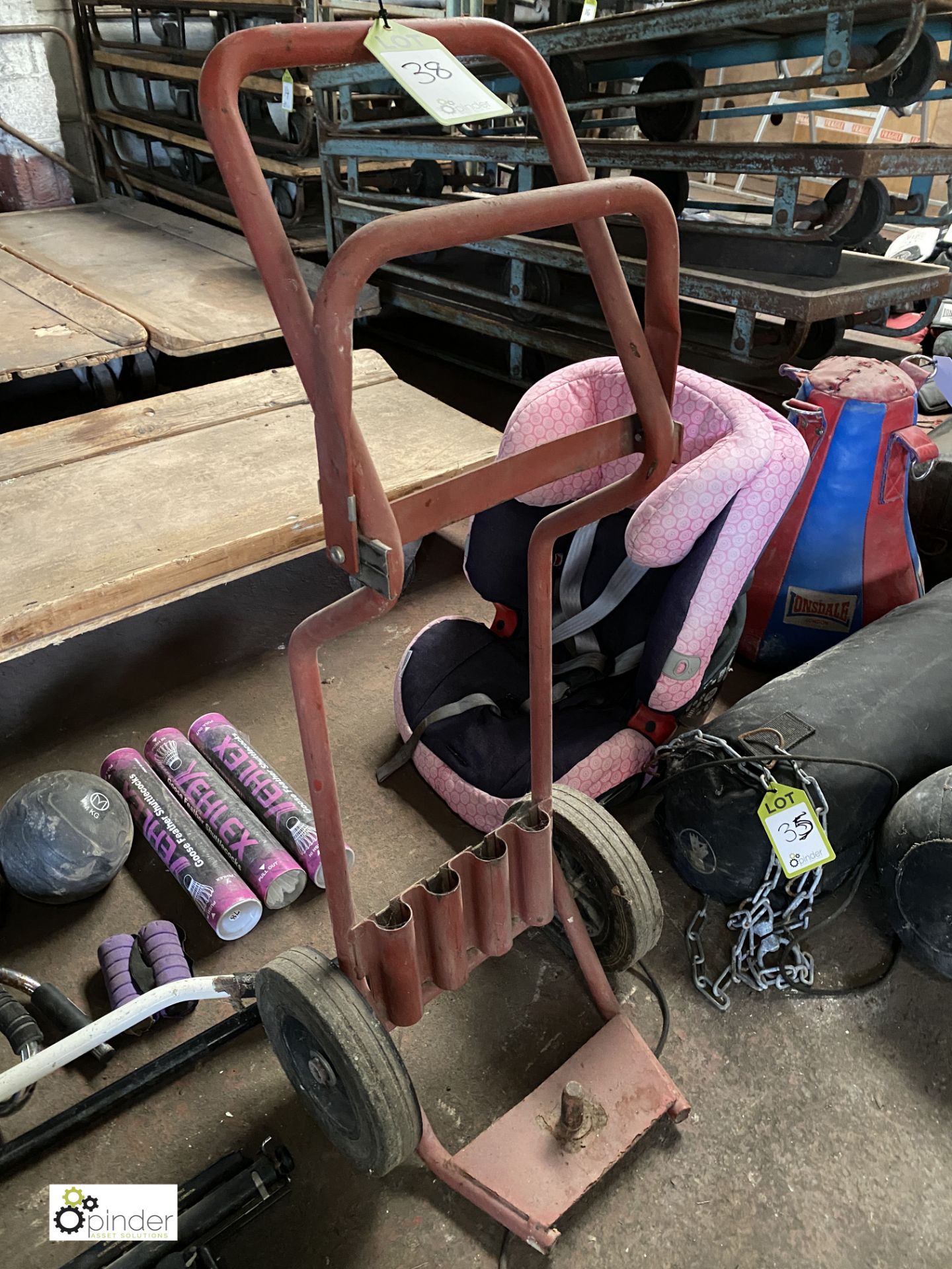 Tubular framed Bottle Trolley - Image 2 of 2