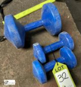 3 various Dumbbells