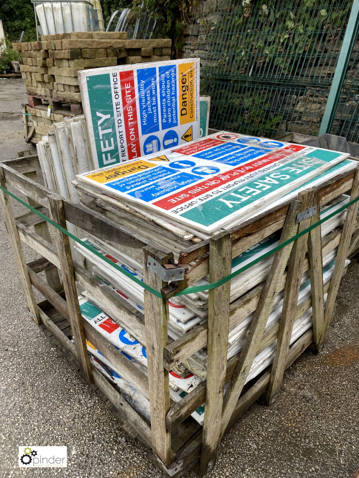 Large quantity Site Safety Signs, to stillage (LOCATION: Station Lane) - Image 4 of 4