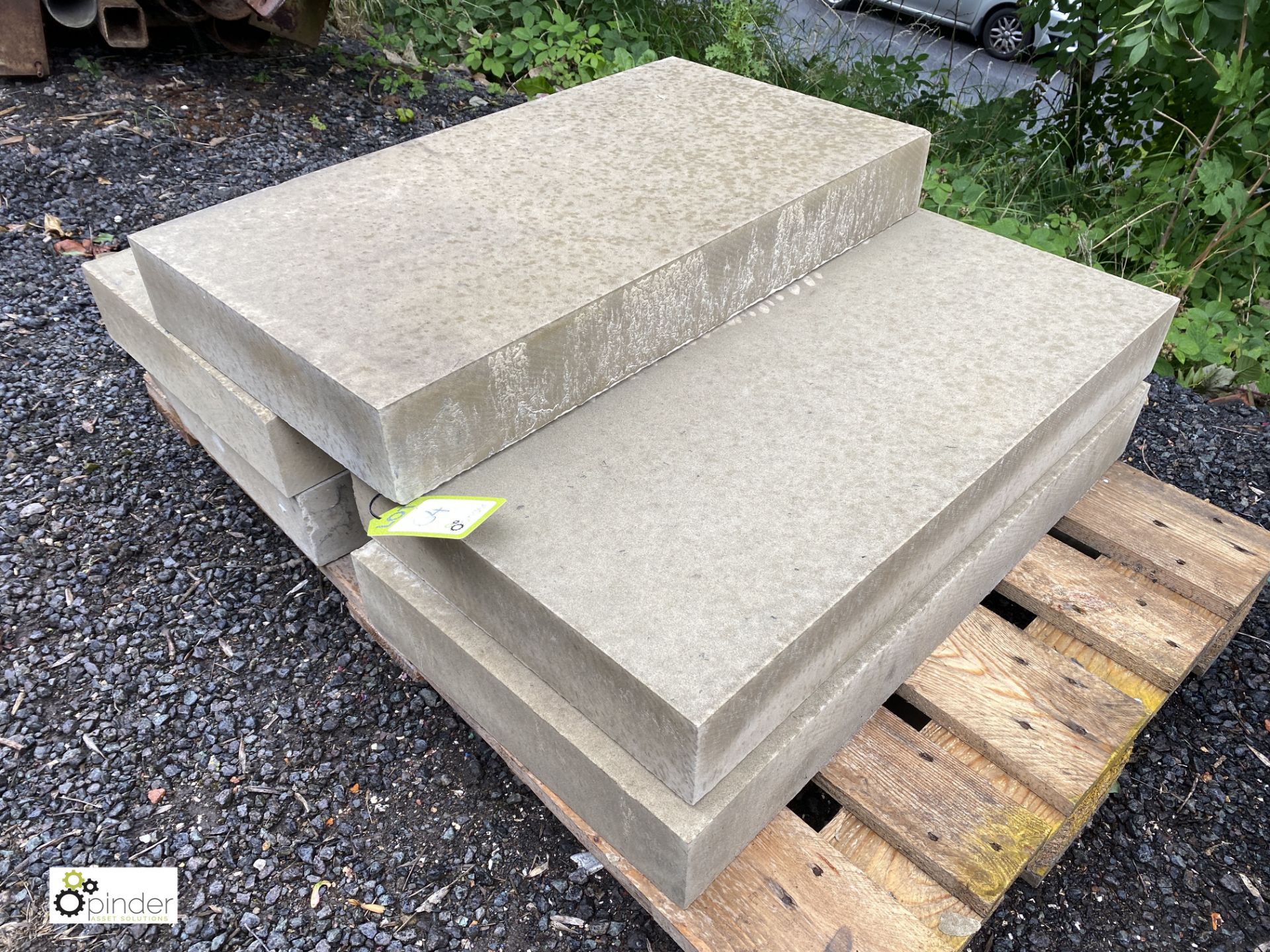 5 Yorkshire stone Quoin Slabs, approx. 800mm x 430mm x 105mm, to pallet (LOCATION: Woodhead Road) - Image 3 of 3